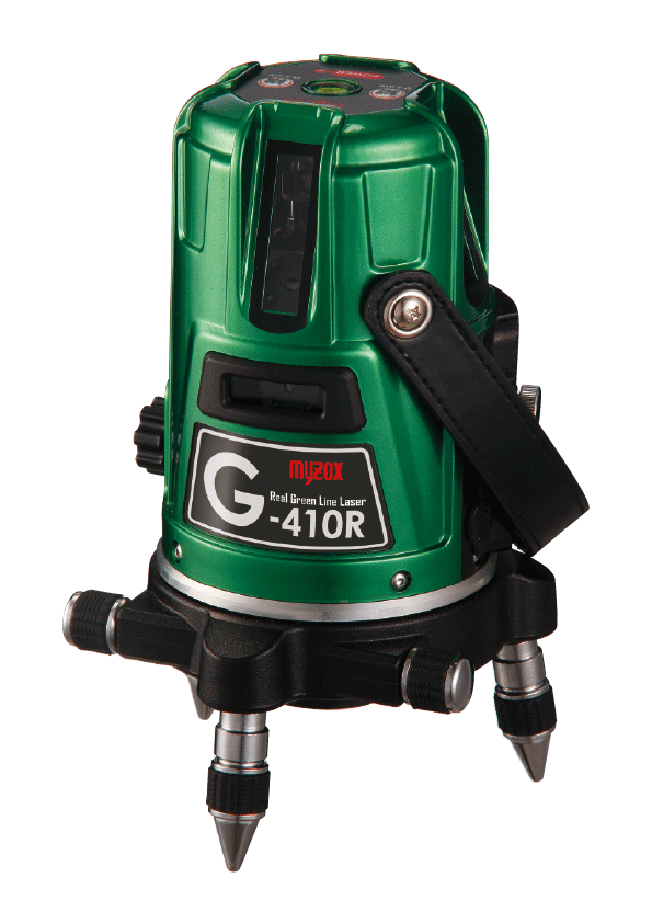 リアルグリーンレーザー墨出器 G-410R｜株式会社マイゾックス:::測量・土木機器から環境を創る